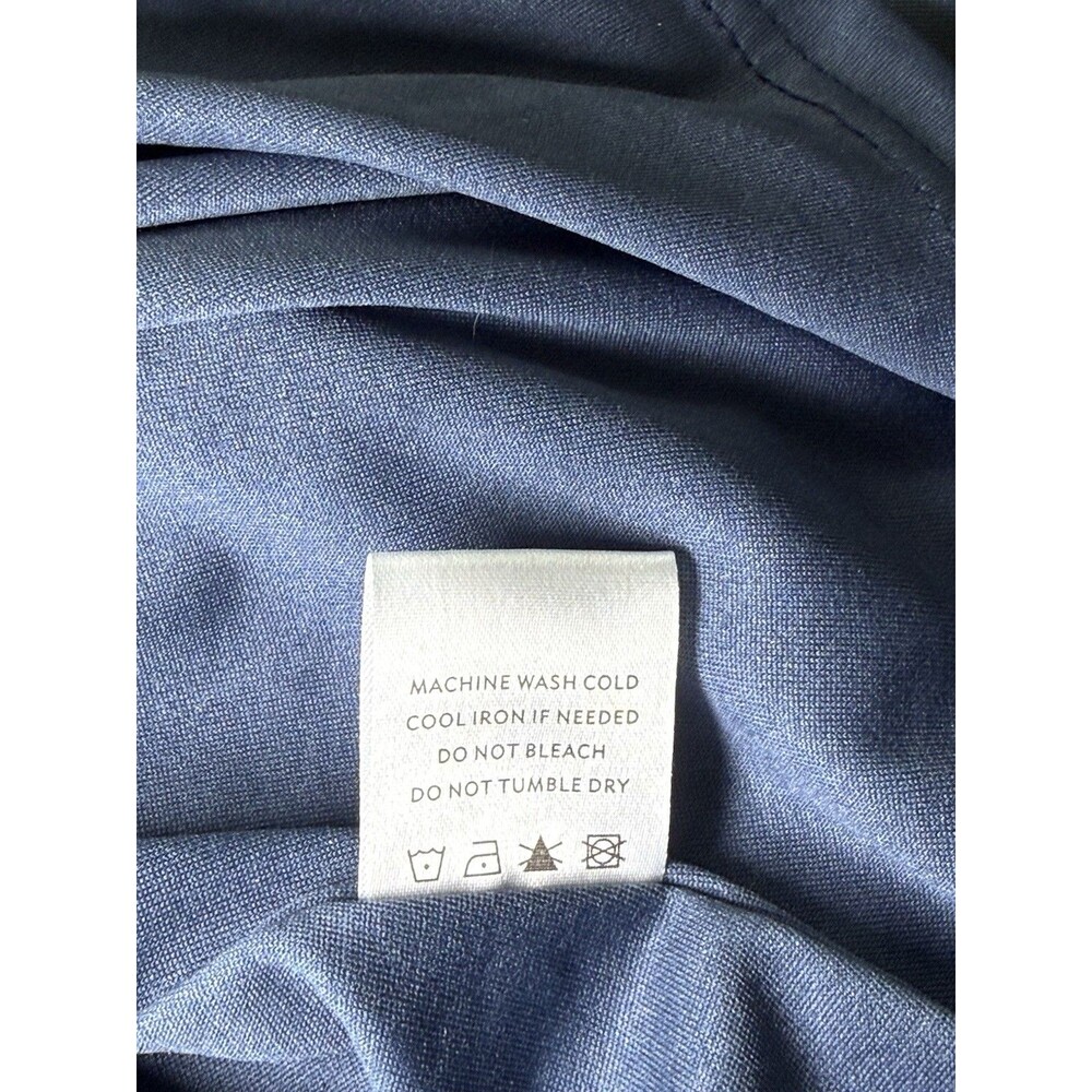 Baltic Born Vivaldi Smocked Velvet Blue Midi‎ Dress M Boho Feminine Cottagecore - Picture 8 of 10